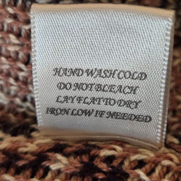 Blu Pepper Womens Aztec Print Open Front Draped Cardigan Sweater Large - Picture 7 of 10